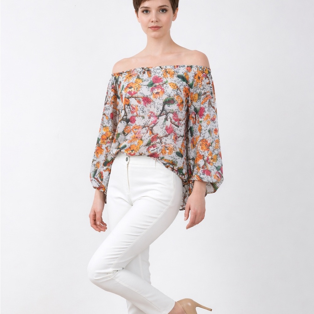 Chiffon Off Shoulder Top